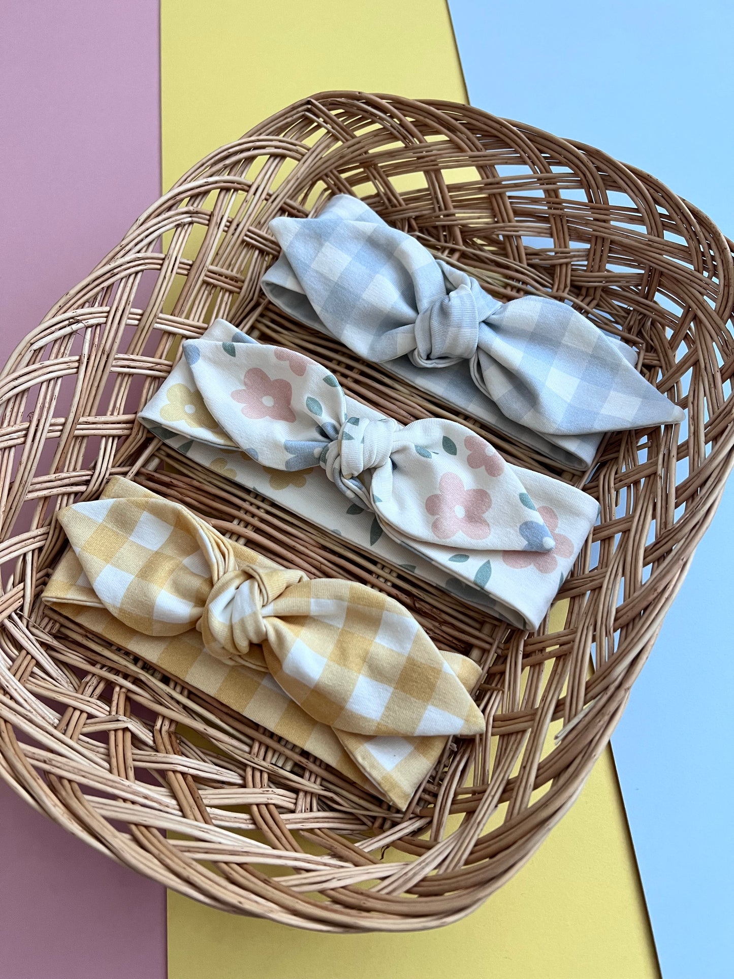 BLUE CHECK DUNGAREE ROMPER