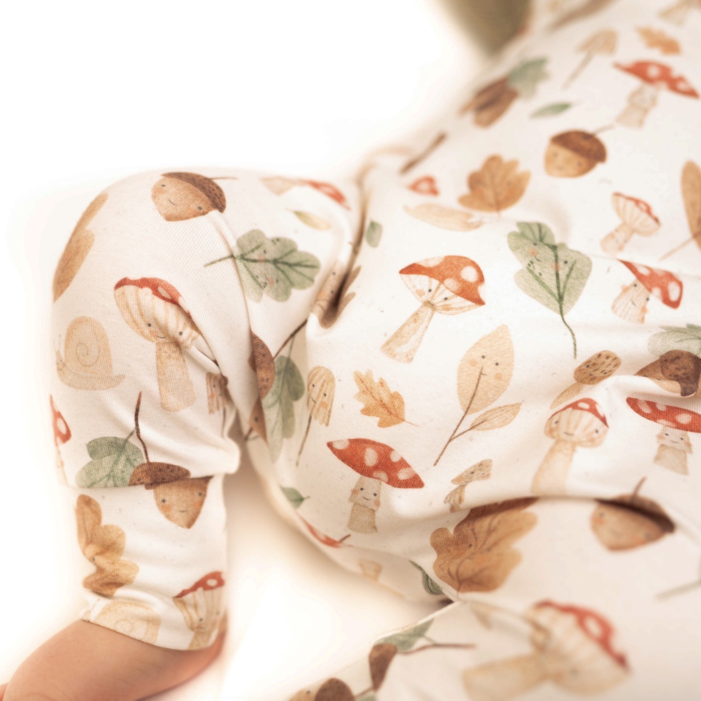 (WHITE) MAGICAL FOREST DUNGAREE ROMPER