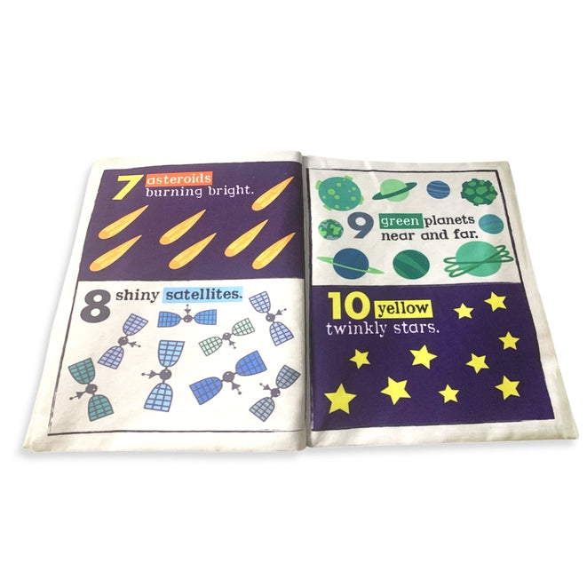Nursery Times Crinkle Newspaper - Space Count