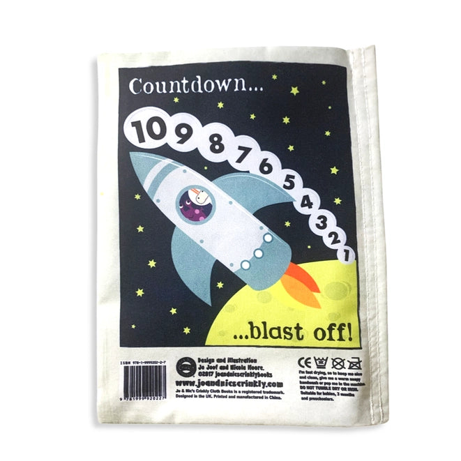 Nursery Times Crinkle Newspaper - Space Count
