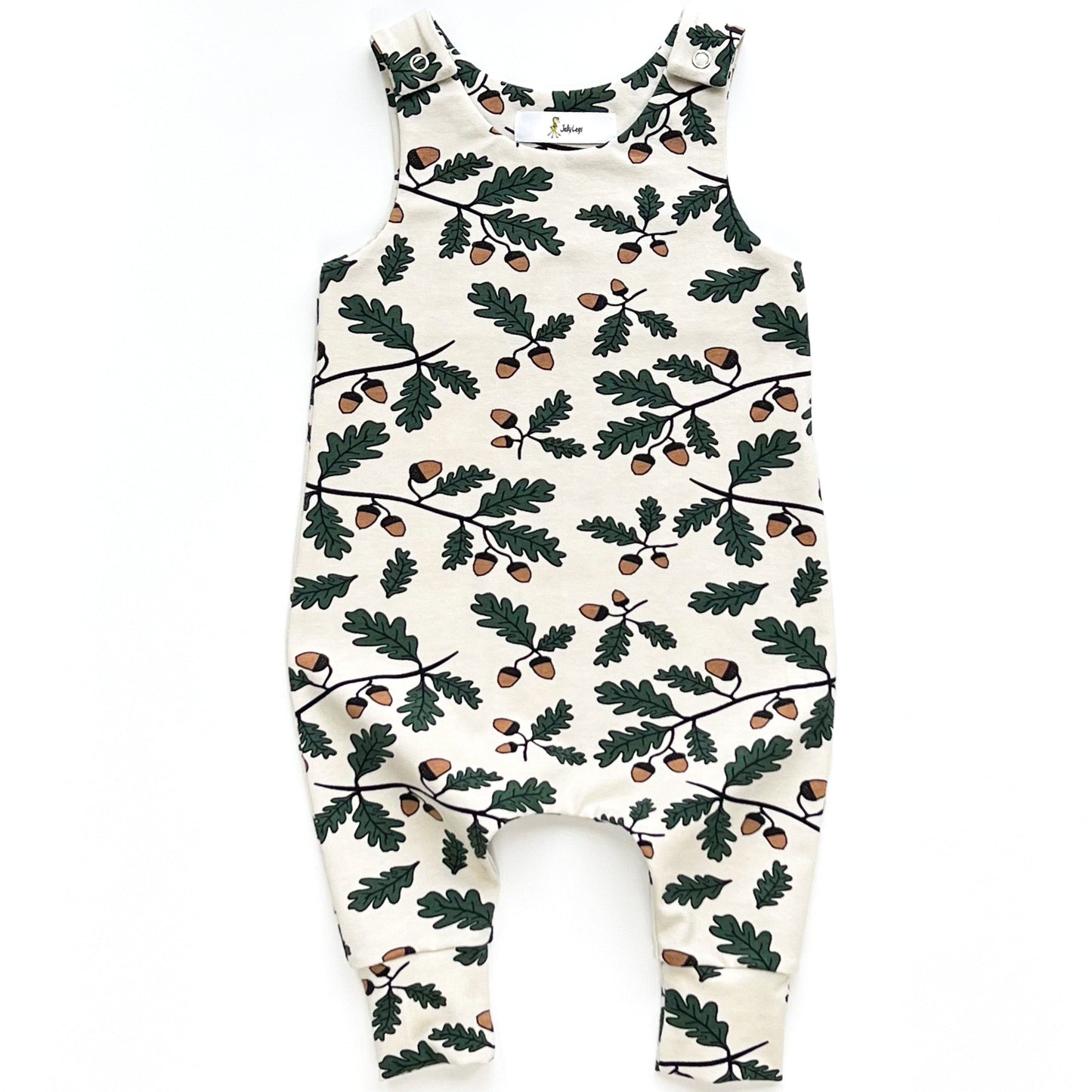 Baby Romper with acorns print