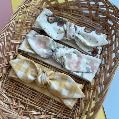 SET OF 3 KNOT BOW HEADBAND