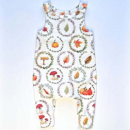 AUTUMN DUNGAREE ROMPER
