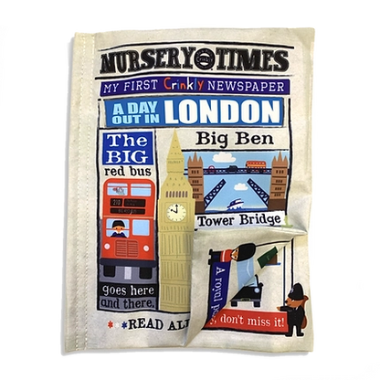 Nursery Times Crinkle Newspaper - London