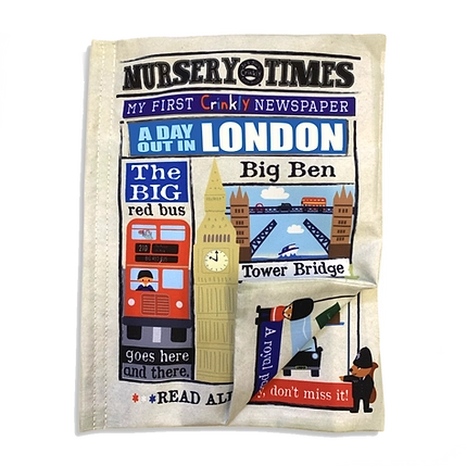 Nursery Times Crinkle Newspaper - London