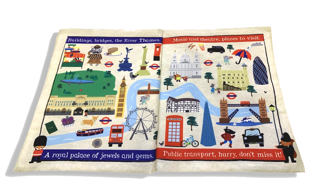 Nursery Times Crinkle Newspaper - London