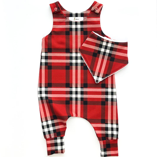 Baby and Child Tartan Romper / Dungarees