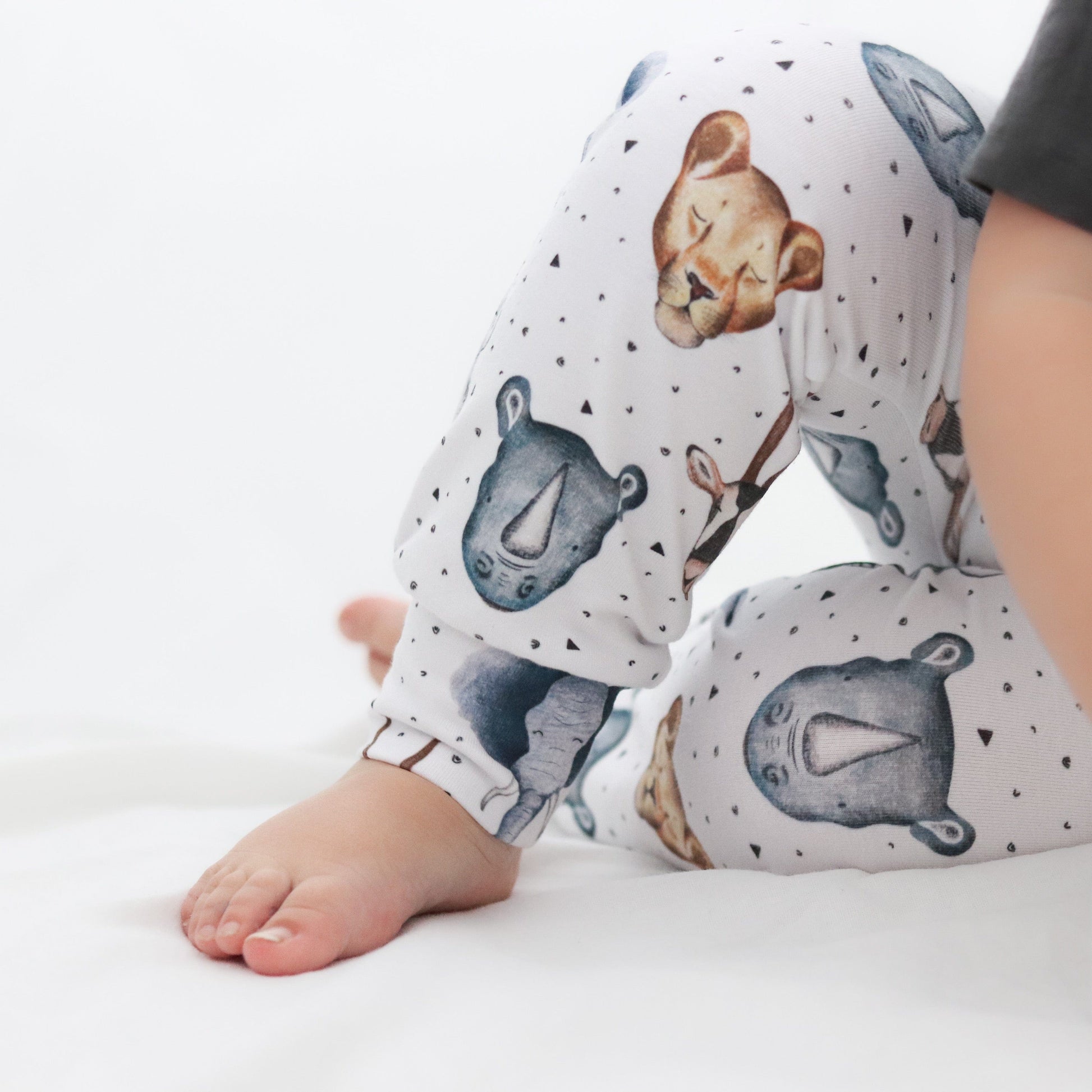Baby & Child Leggings with Safari Animals