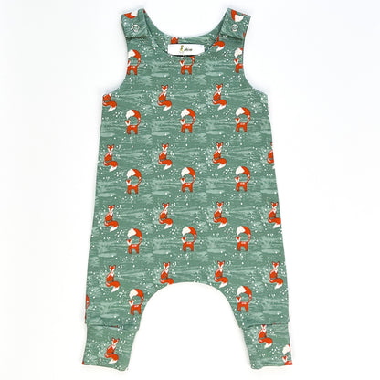 SALE FOX DUNGAREE ROMPER